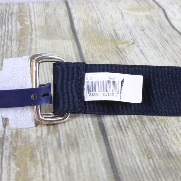 NWT American Living Blue Nylon Fabric Belt with Embroidered Eagle Flag Size L/XL - Picture 4 of 9